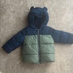 GAP Baby Puffer Jacket in Blue and Green